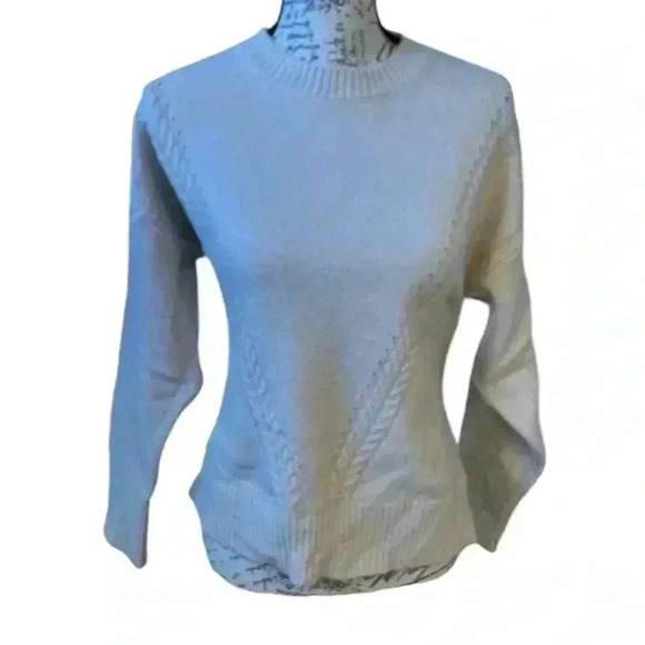 VINTAGE CREAM PINK  Cableknit Sweater 🩷🤍 - Picture 2 of 6